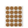 Inofix Plasfix Pack 20 Fieltros Marrón Sintéticos Adhesivos Ø17mm