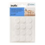 Inofix Plasfix Fieltro adhesivo circular sintético blanco Ø22 mm 12 uds Blister