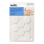 Inofix Plasfix Fieltroixith Plasfix Fieltro adhesivo circular sintético blanco Ø27 mm blanco 8 uds blister