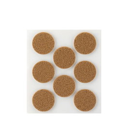 Inofix Plasfix Pack 8 Fieltros Adhesivos Marron Sinteticos Lana Acrílica Ø27mm Protección Suelo Silencio Ruido