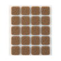 Inofix Fieltro Adhesivo Cuadrado Marrón 17 x 17 mm (20 uds)