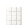Inofix Plasfix Fieltro Adhesivo Cuadrado Sintético Blanco 22x22 mm 12 Uds Blister