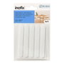 Inofix Fieltro adhesivo ovalado blanco 95 x 12 mm