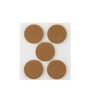 Inofix Plasfix Pack 5 Fieltros Marron Sinteticos Adhesivos Ø34mm