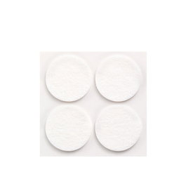 Inofix Plasfix Pack 4 Fieltros Blancos Sinteticos Adhesivos Ø38mm