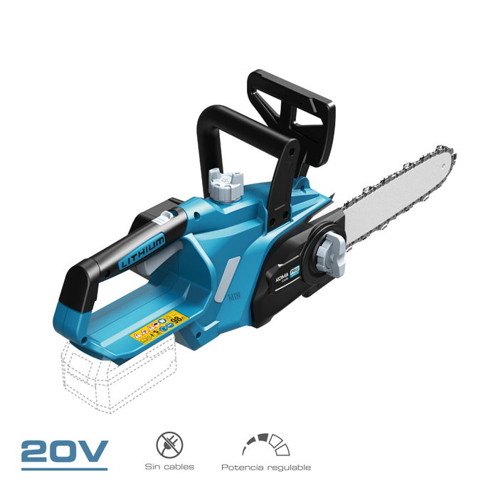 Koma Tools Motosierra Pro Series 20v (sin batería ni cargador) 63 x 23,2 cm Koma Tools Motosierra Pro Series 20v (sin batería ni cargador) 63 x 23,2 cm
