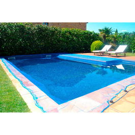 Fun And Go Leaf Pool Cobertor de Malla para Piscina 6 x 6 m, Azul
