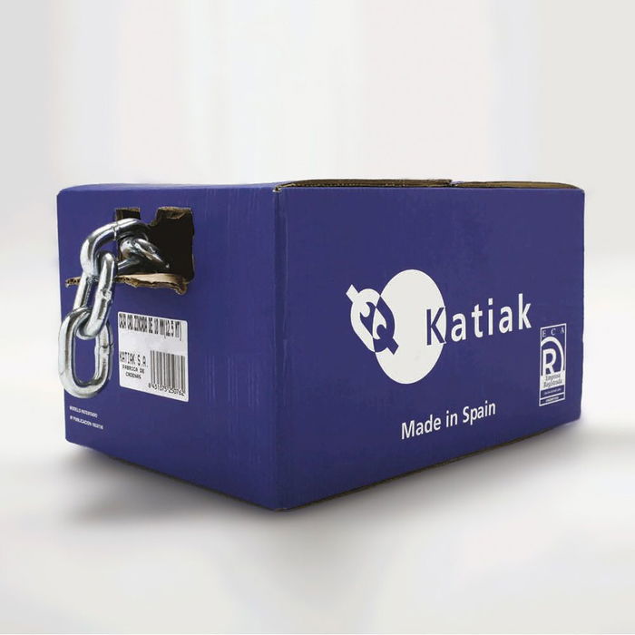 Katiak Caja Cadena Zincada L ø8mm Paso 42mm Ancho Exterior 29mm Bobina 22m
