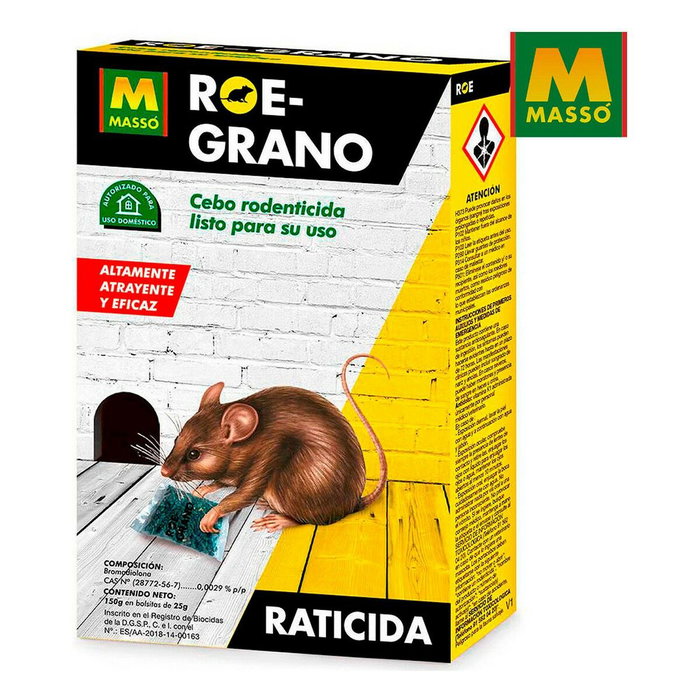 Massó Cebo rodenticida roe-grano 150 g Massó Cebo rodenticida roe-grano 150 g