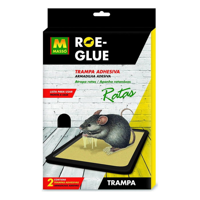 Massó Trampa adhesiva para ratas, blister 2 uds Massó Trampa adhesiva para ratas, blister 2 uds