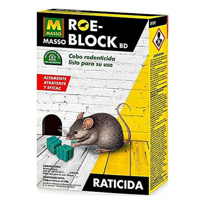 Massó Raticida roe-block 100 g Massó Raticida roe-block 100 g