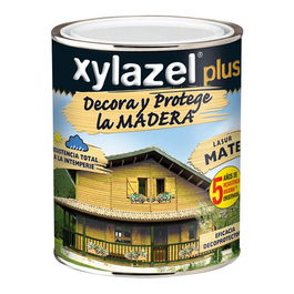 Xylazel Protector Madera Plus Decora Wengue Mate 375 ml Barniz Tinte Interior Exterior Protección UV