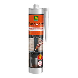 Massó Silicona Refractaria Negro 300 ml Alta Resistencia Térmica Hasta 250°C Sellador Elástico