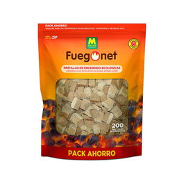 Massó Pastillas de Encendido Ecológicas, 200 uds, Ideales para Barbacoas y Chimeneas, Larga Duración