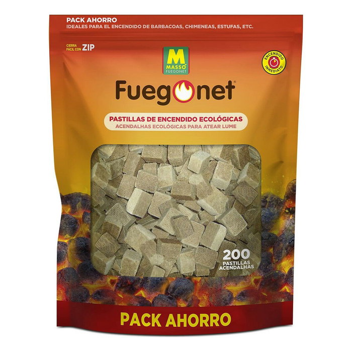 Massó Pastillas de Encendido Ecológicas, 200 uds
