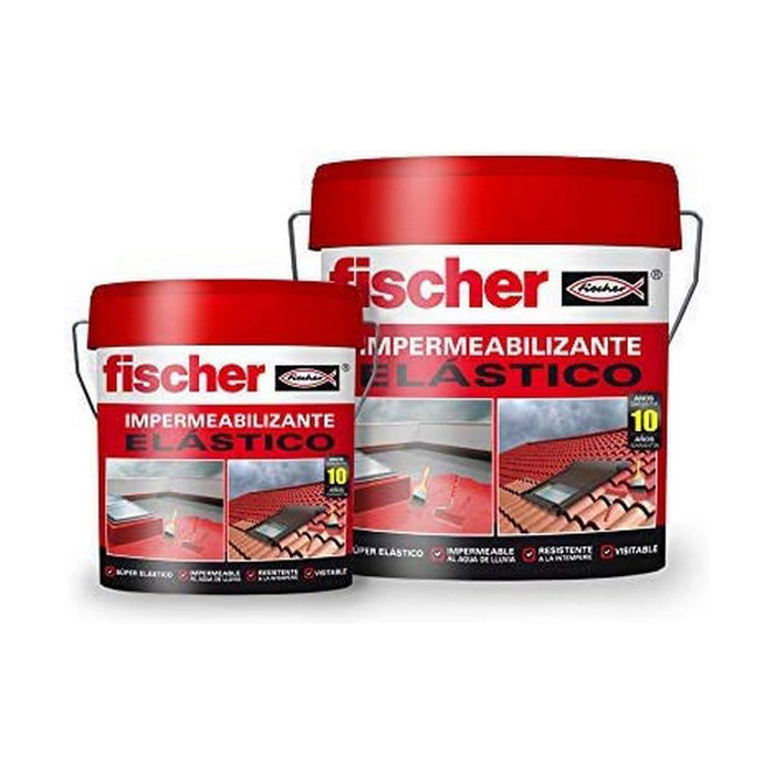 Fischer Impermeabilizante elástico rojo 4 l Fischer Impermeabilizante elástico rojo 4 l