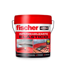 Fischer Impermeabilizante Elástico Rojo 4 L