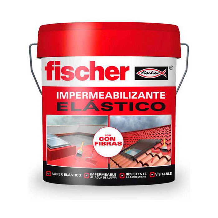 Fischer Impermeabilizante blanco con fibras 4 l Fischer Impermeabilizante blanco con fibras 4 l
