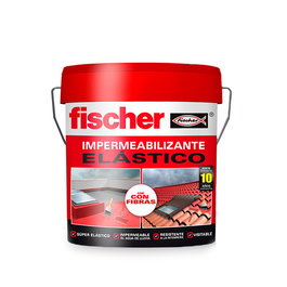 Fischer Impermeabilizante gris con fibras 4 l para techos y terrazas