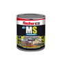 Fischer Impermeabilizante MS Líquido Gris 1 kg - Para Superficies Horizontales y Verticales, sin Disolventes