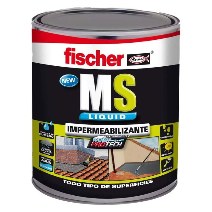 Fischer Impermeabilizante MS Líquido Gris 1 kg Fischer Impermeabilizante MS Líquido Gris 1 kg