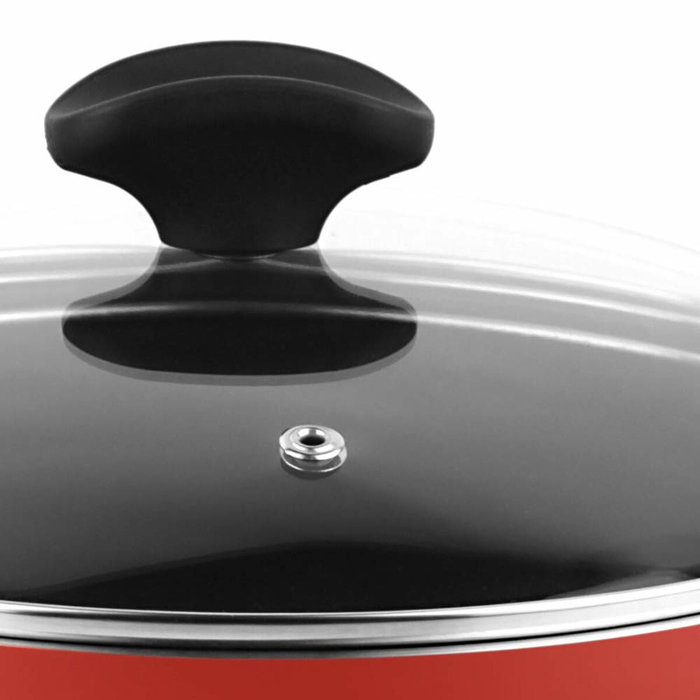 Fagor Olla máxima con tapa roja de aluminio Ø20 x 10 cm