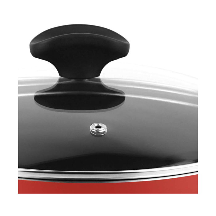 Fagor Olla Máxima con Tapa Roja de Aluminio Ø24 x 11 cm