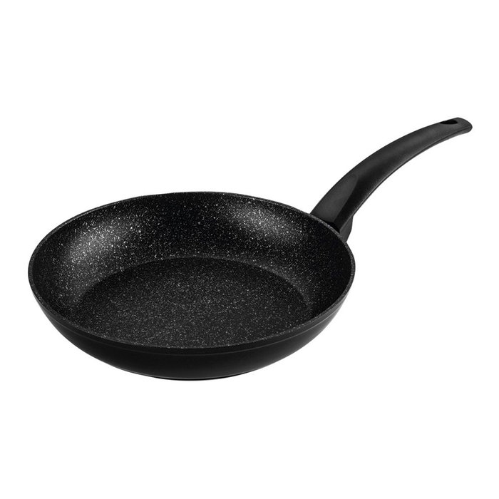 Fagor Set Batería Cocina 3 Piezas Vivant Negro - 1 Sartén Ø20cm + 1 Sartén Ø24cm + 1 Olla Ø24cm con Tapa de Cristal, Aluminio Forjado 3mm Antiadherente, Apta Todo Fuego