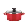 Fagor Olla Optimax con tapa roja de acero AISI 430 ø18 x 10cm