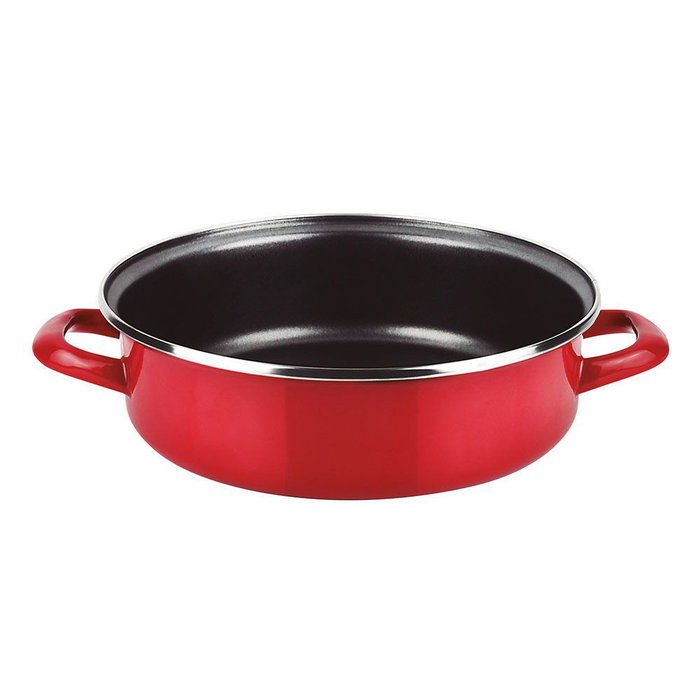 Fagor Tartera Optimax Roja Ø24cm Acero Esmaltado AISI 430 1,3mm 2 Capas Xylan Plus Fagor Tartera Optimax Roja Ø24cm Acero Esmaltado AISI 430 1,3mm 2 Capas Xylan Plus