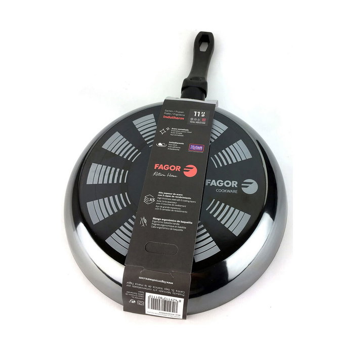 Fagor Indutherm Sartén de Acero Esmaltado Negra 28 cm Fagor Indutherm Sartén de Acero Esmaltado Negra 28 cm