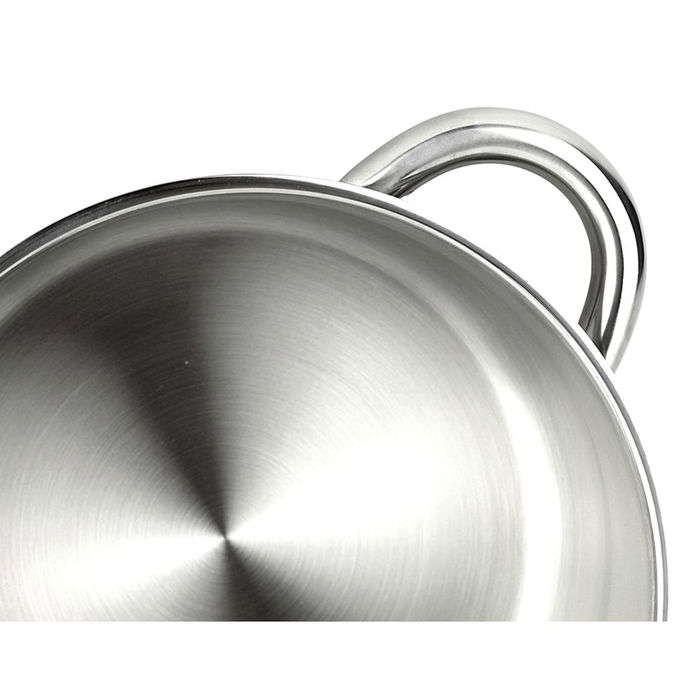 Fagor Silverinox Olla Inoxidable 18/10 6,8 L Ø24 x 15 cm con Tapa de Acero Inoxidable, Fondo Termodifusor, Apta para Todo Tipo de Fuegos