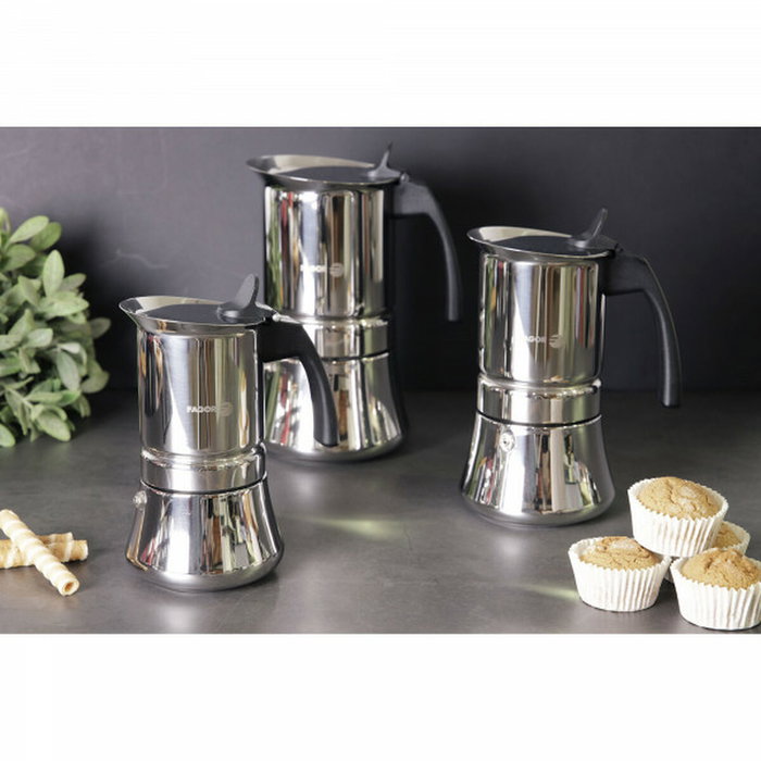 Fagor Cafetera Etnica 6 tazas Acero Inoxidable