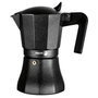 Fagor Tiramisú Cafetera de aluminio de 3 tazas, Negro