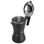 Fagor Tiramisú Cafetera de aluminio de 3 tazas, Negro