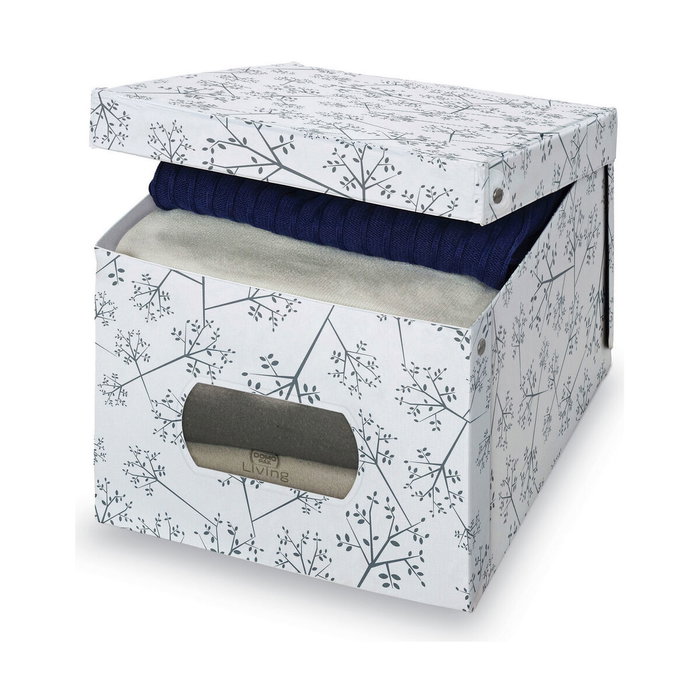 Domo Pack Living Caja guarda ropa vinilo XL Bon Ton Blanco