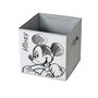 Domo Pack Living Cubo Cesta Mickey Tela Gris Claro 32 x 32 x 32 cm