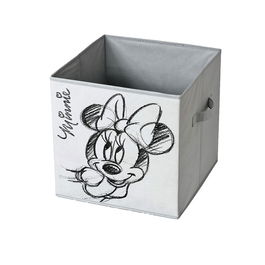 Domo Pack Living Cubo Minnie Tela Gris Claro 32 x 32 x 32 cm