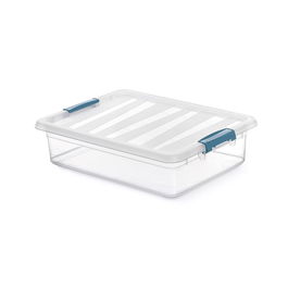 Domo Pack Living Caja Katla Transparente 8L Almacenaje con Tapa 39x29x10.5 cm