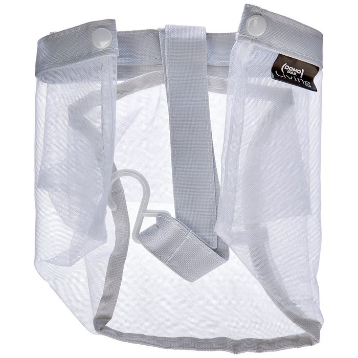 Domo Pack Living Cesto plegable con 20 pinzas, Transparente