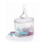 Domo Pack Living Cesto plegable con 20 pinzas, Transparente
