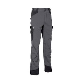 Cofra Pantalón de trabajo Hagfors gris oscuro / negro talla 42