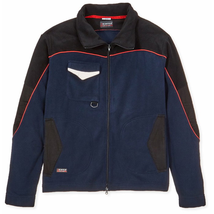 Cofra Cazadora de forro polar Rider mujer azul marino negro talla S