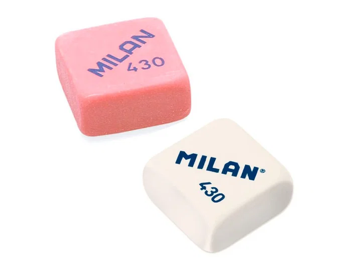 Milan Goma de Borrar 430 Miga de Pan, Colores Surtidos, Pack de 4 Milan Goma de Borrar 430 Miga de Pan, Colores Surtidos, Pack de 4