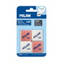 Milan Goma de Borrar 430 Miga de Pan, Colores Surtidos, Pack de 4