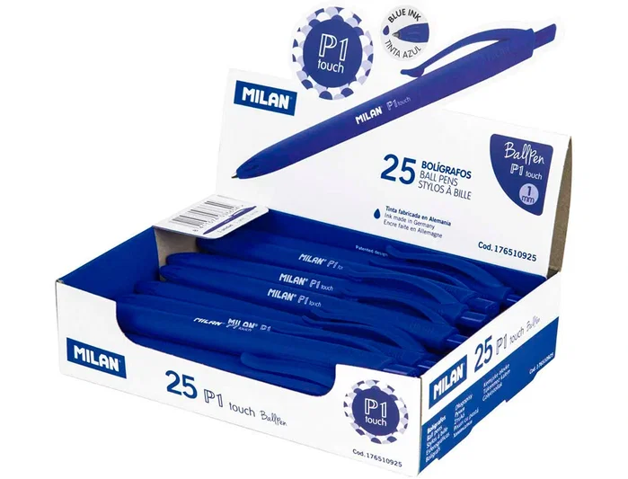 Milan P1 Touch Bolígrafo Retráctil Azul