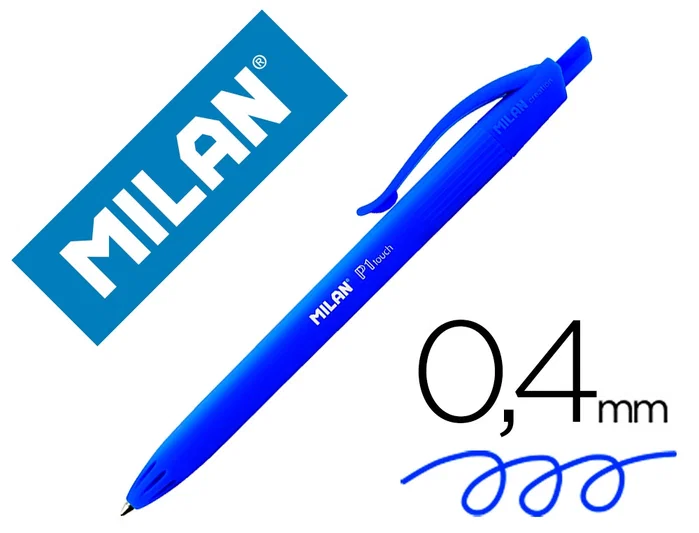 Milan P1 Touch Bolígrafo Retráctil Azul