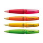 Milán Kit portaminas capsule fluo + 2 gomas, colores surtidos