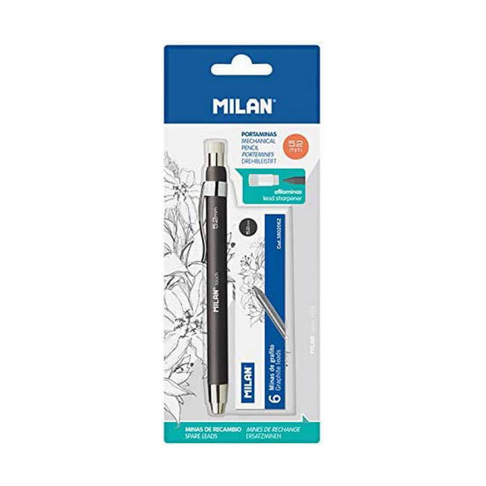 Milán Kit de portaminas 5,2 mm con 6 minas de recambio