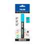 Milán Rotulador Borrable Fluoglass 2 - 4 mm Punta Biselada Tinta Intensa Color Azul para Superficies Lisas Blister
